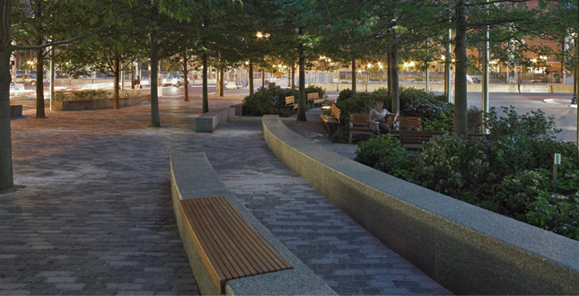 Contrasting Shade: Building a Sustainable Urban Grove Central Warf Plaza