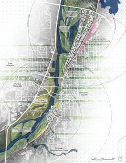 Natural Water as Cultural Water / A 30 Year Plan for Wabash River Corridor in Lafayette