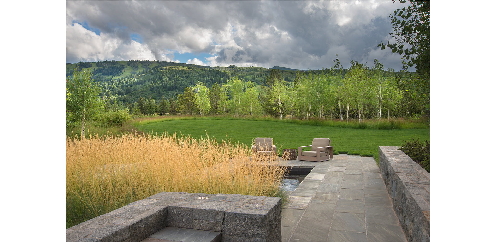 Lawn and Surrounding Meadow