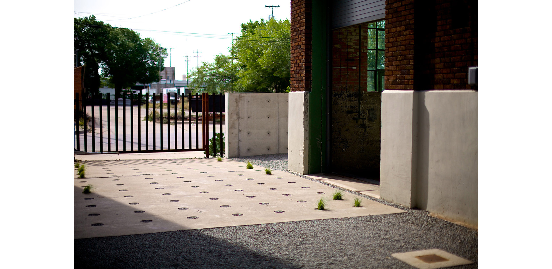 Cored Concrete Drive and Gate