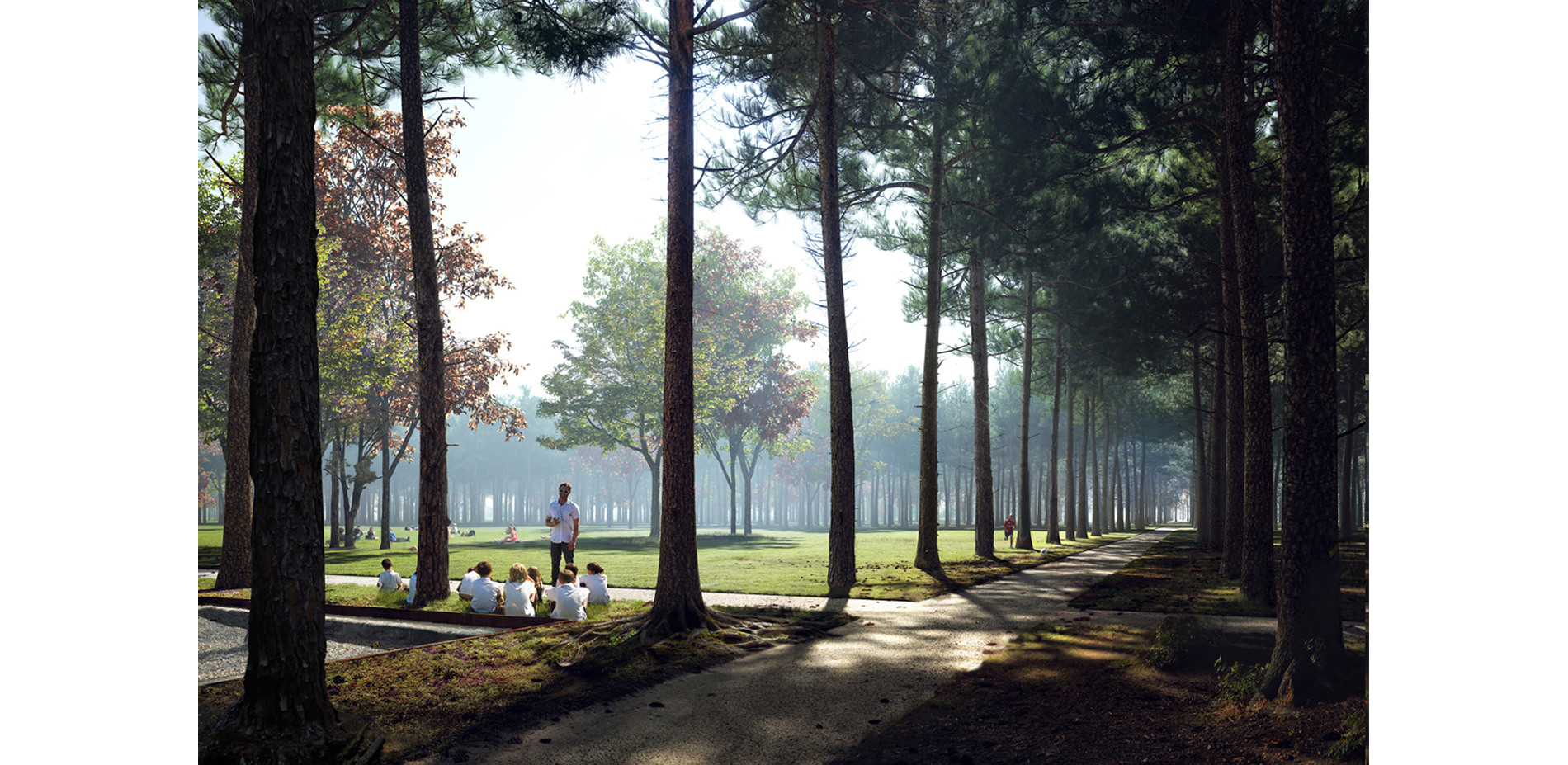 Rendering of Memorial Groves