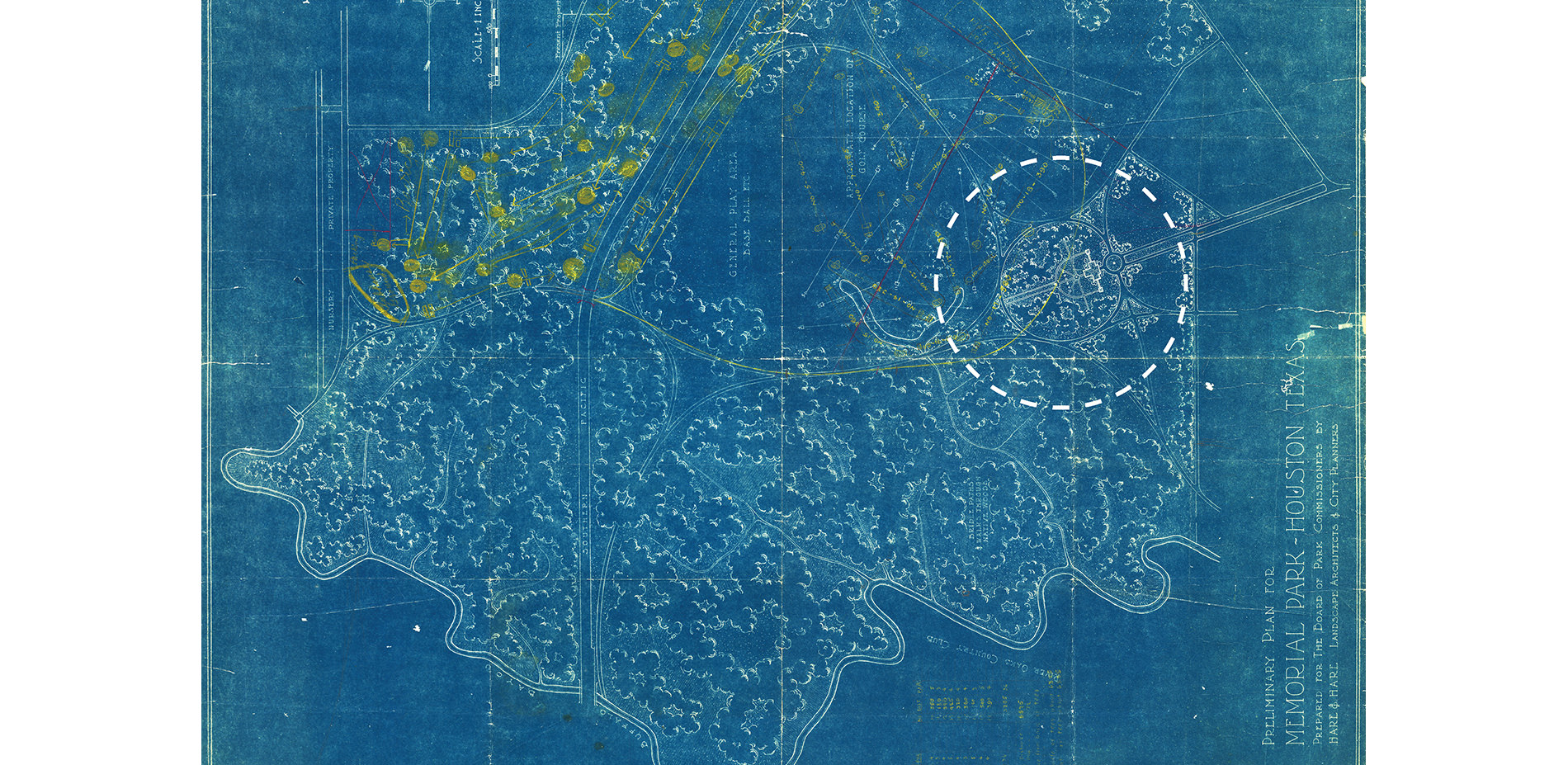 1920's Hare and Hare Plan for Memorial Park