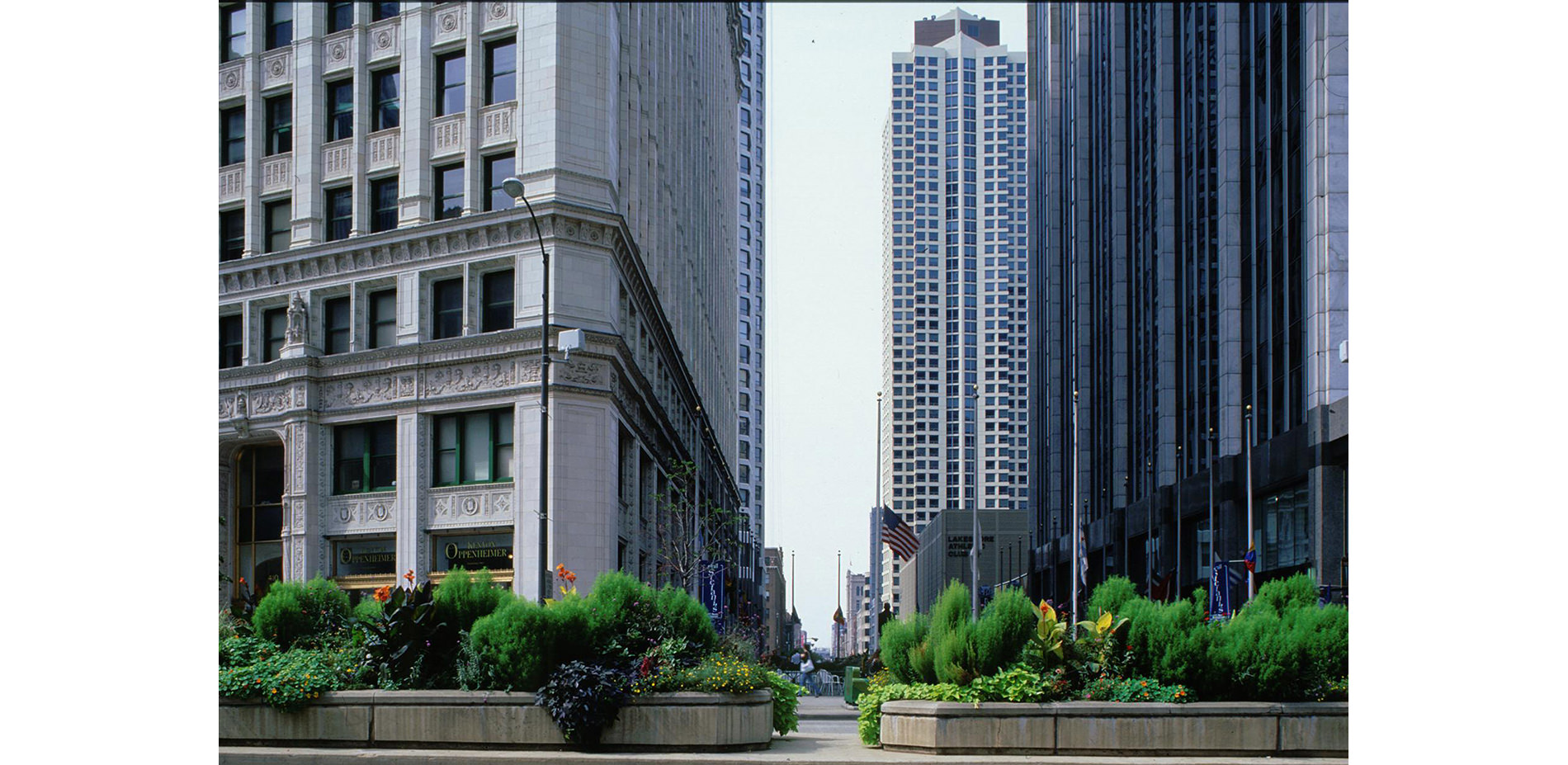 Planters on Michigan Avenue