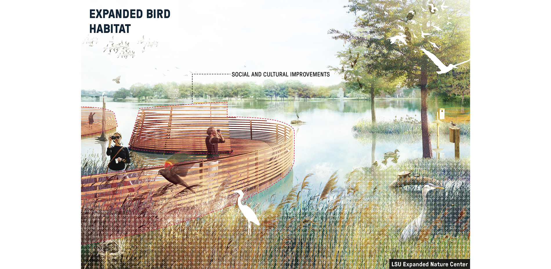 Rendering of Expanded Bird Habitat