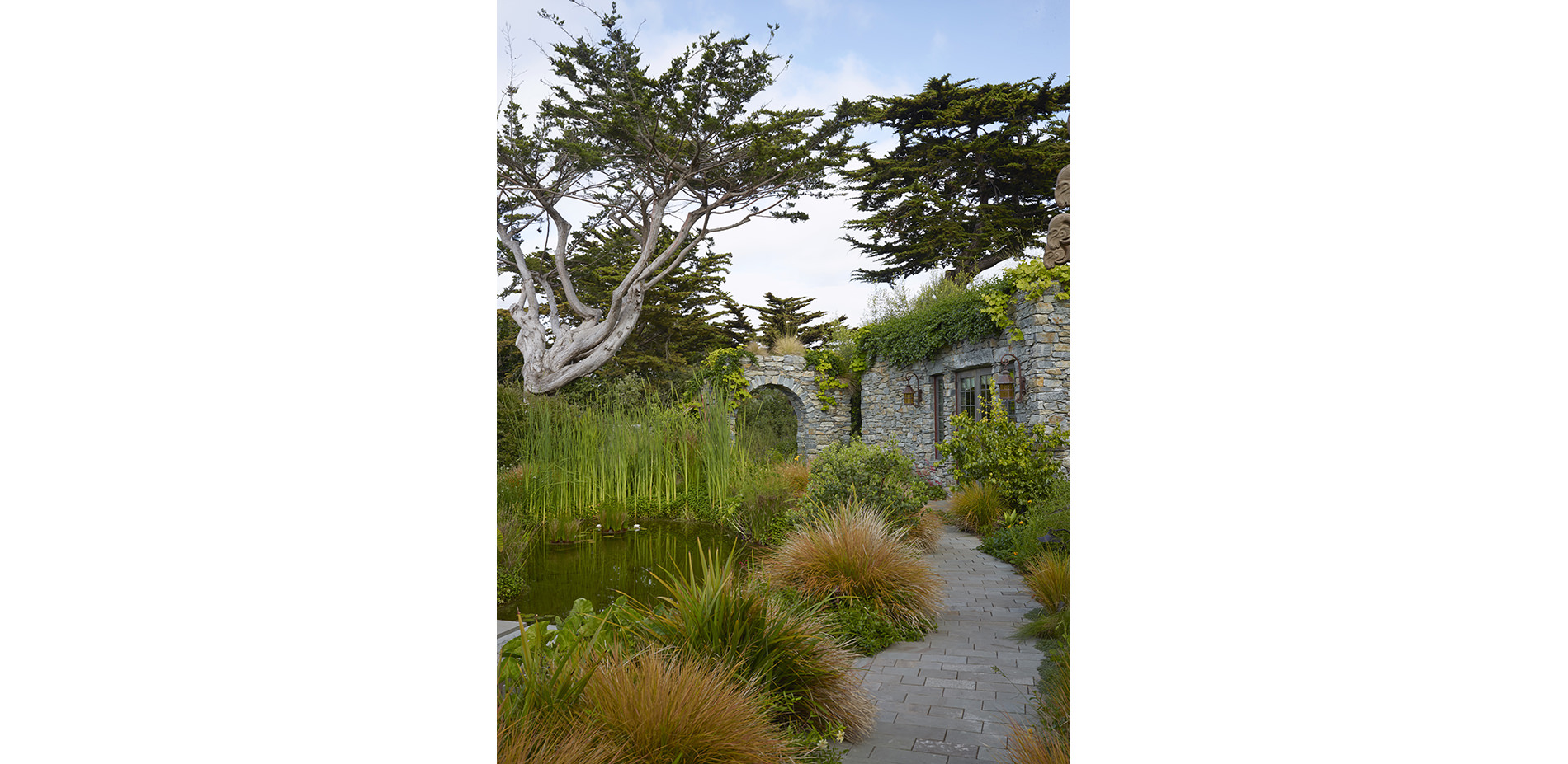 Building Exterior and Pond