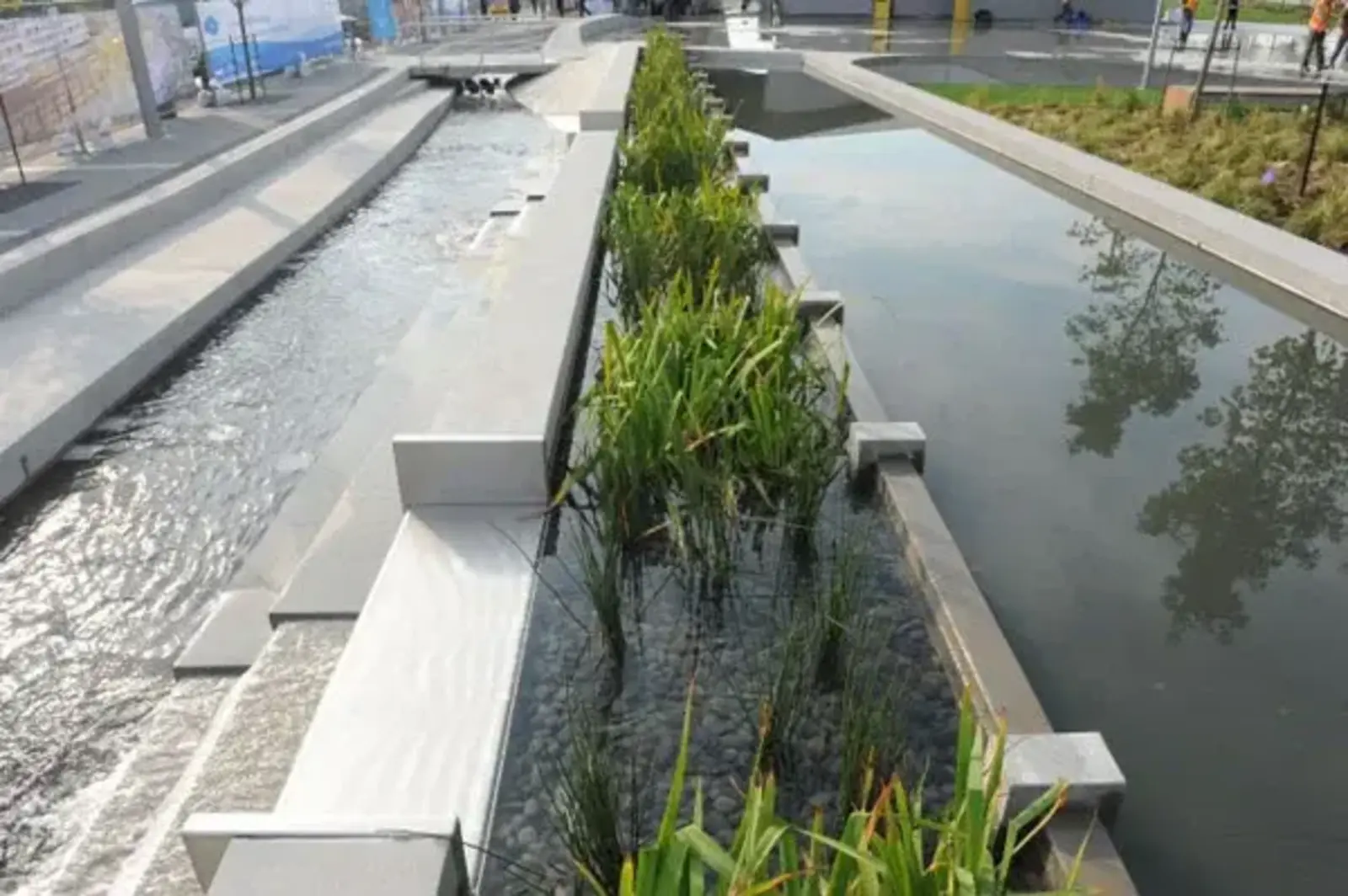 Urban bioswale, Sherbourne Common, Toronto / Image credit: WATERFRONToronto, 2010