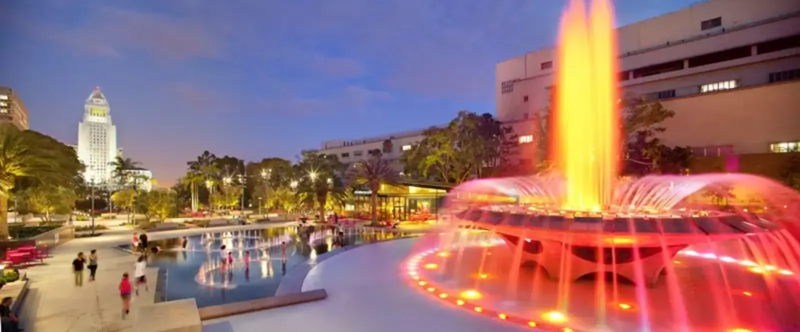 Grand Park, downtown Los Angeles. "Grand Park’s design had no smaller aim than to express the multicultural diversity of Los Angeles." /  Jim Simmons