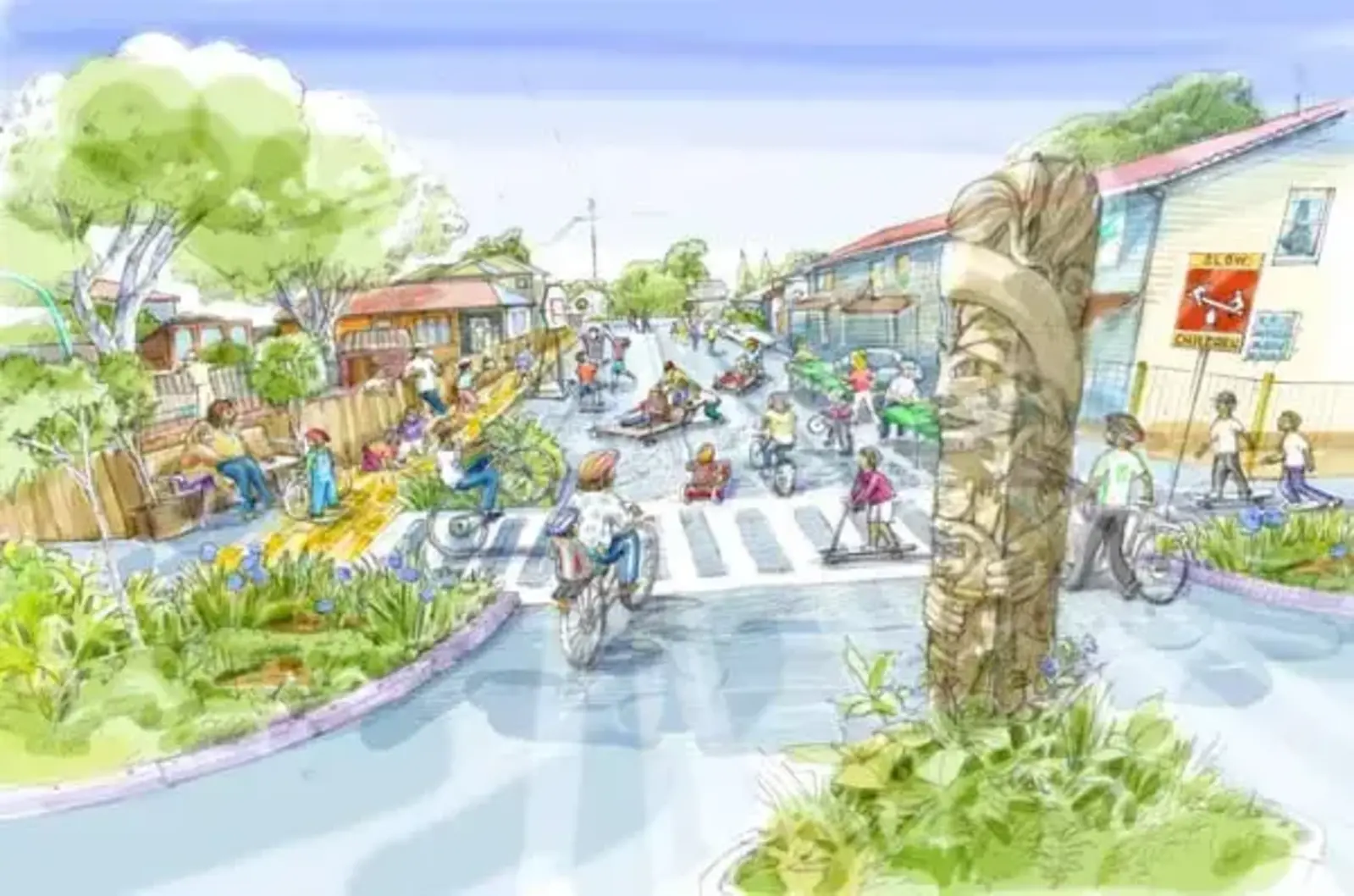 Yellow Brick Road rendering / Pogo Park