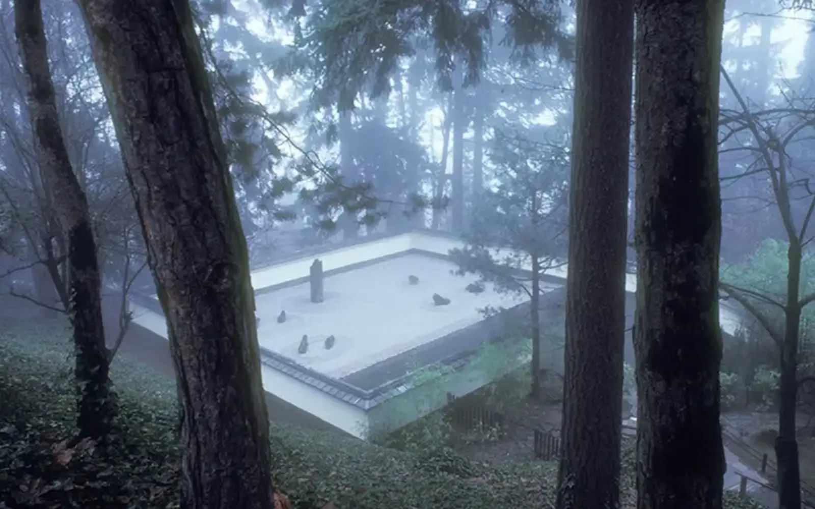 Sand and stone garden / Courtesy of Portland Japanese Garden
