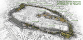 The new park that surrounds the ancient Pompeii and connect its territory