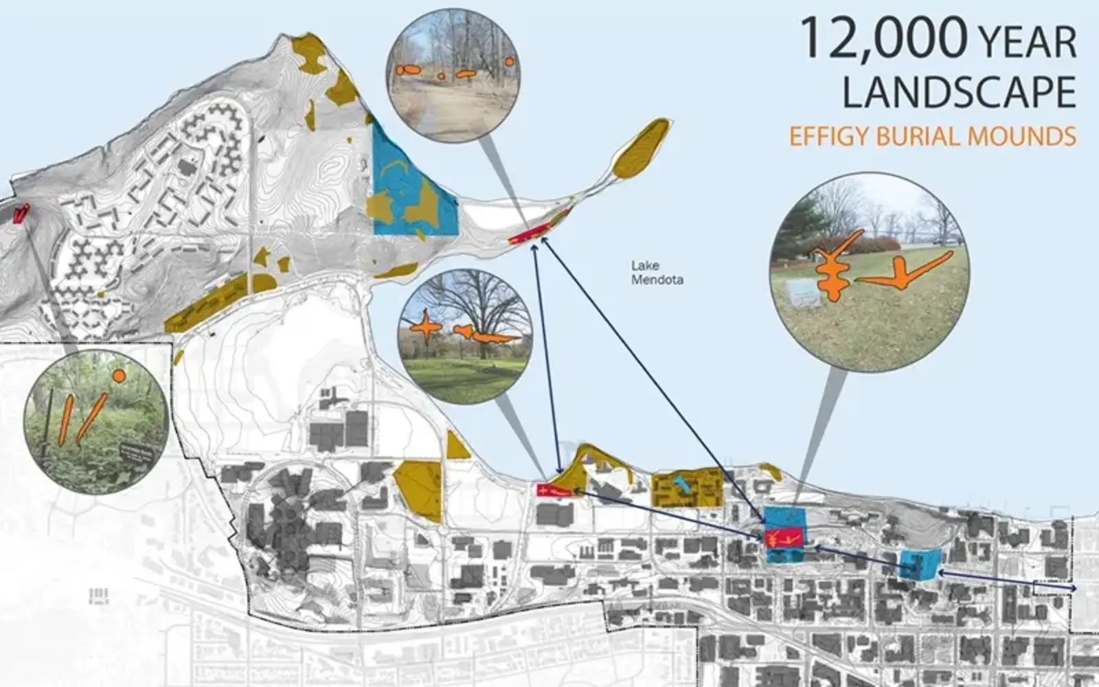 Historical landscape analysis and preservation infographic