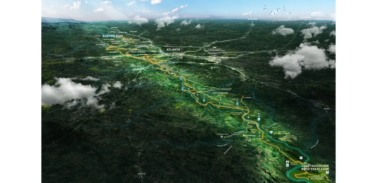 The Chattahoochee RiverLands: A Generational Effort to Reconnect the Metro Atlanta Region to the Chattahoochee River