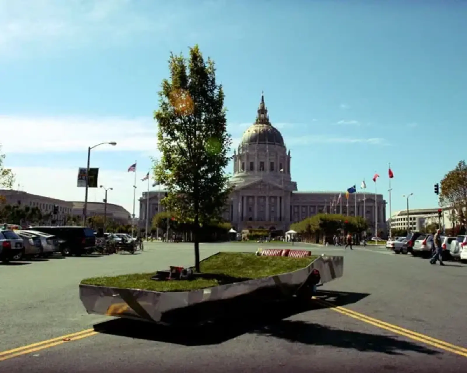 Parkcycle swarm in San Francisco / Rebar