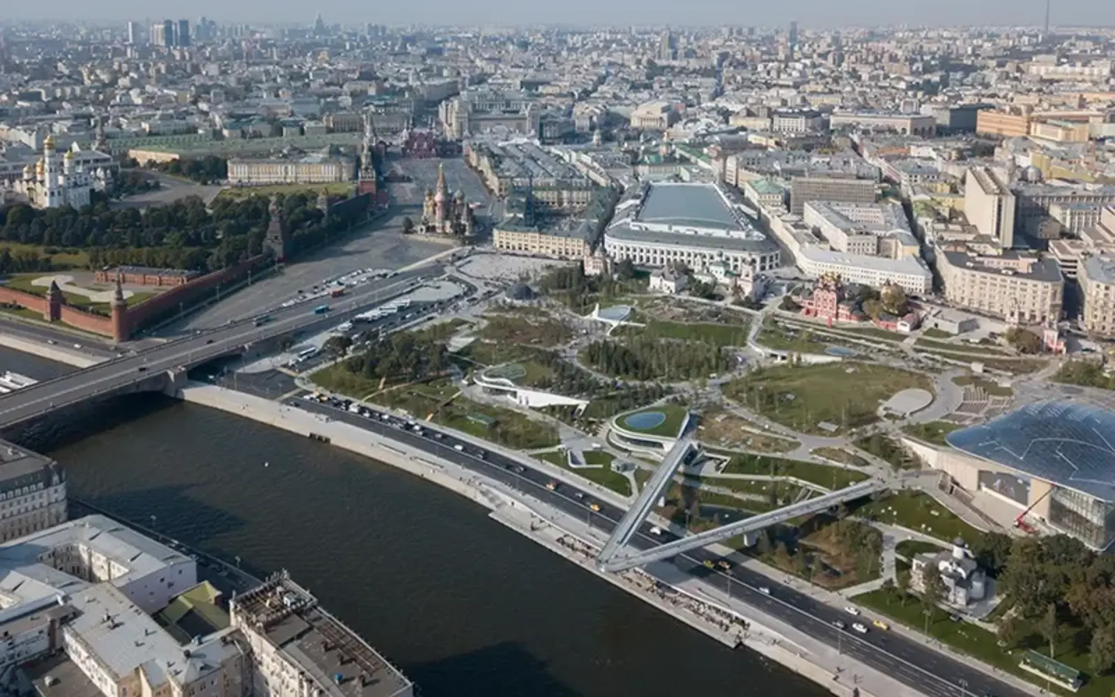 Zaryadye Park, Moscow, Russia. HargreavesJones / Iwan Baan