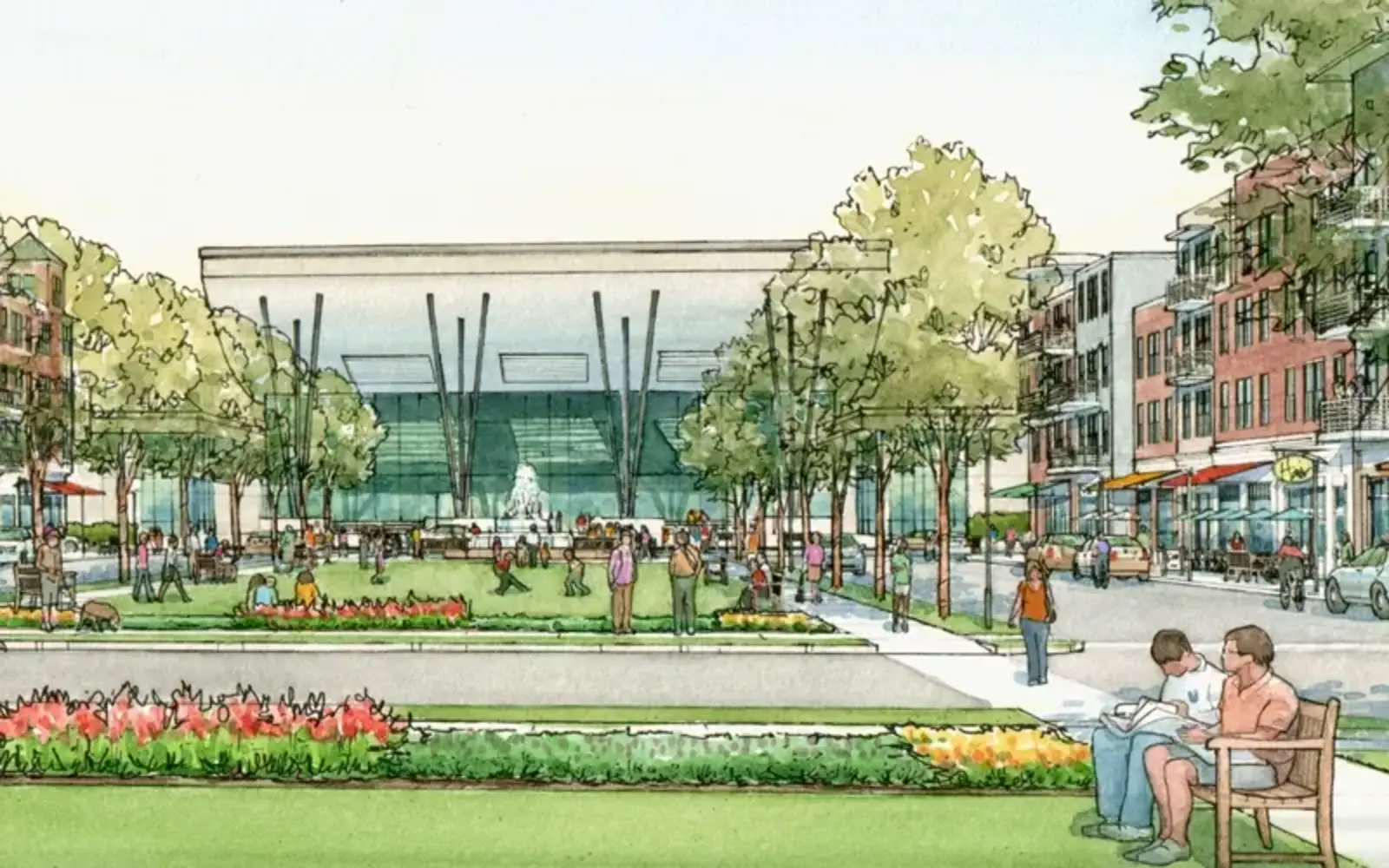 Troy, Michigan town center / Gibbs Planning Group