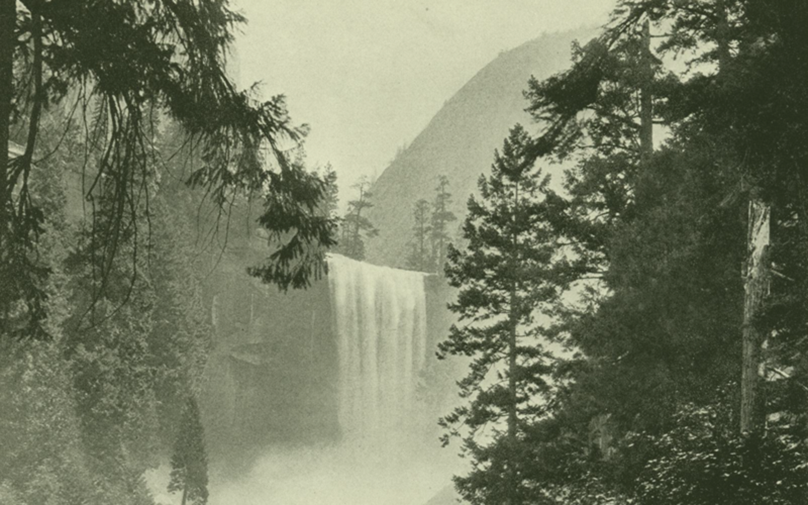 Vernal Falls, Yosemite National Park. Henry V. Hubbard, 1916. Public Domain